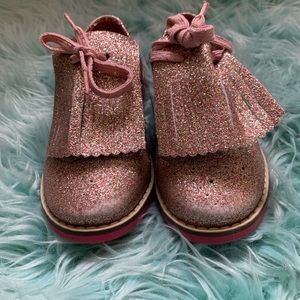 Rose gold glitter brogue size 10 1/2